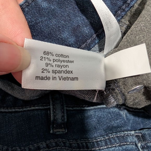 Lane Bryant Dark Wash Signature Fit Mid-Rise Straight Denim Jean Size 24S Short - Picture 12 of 14